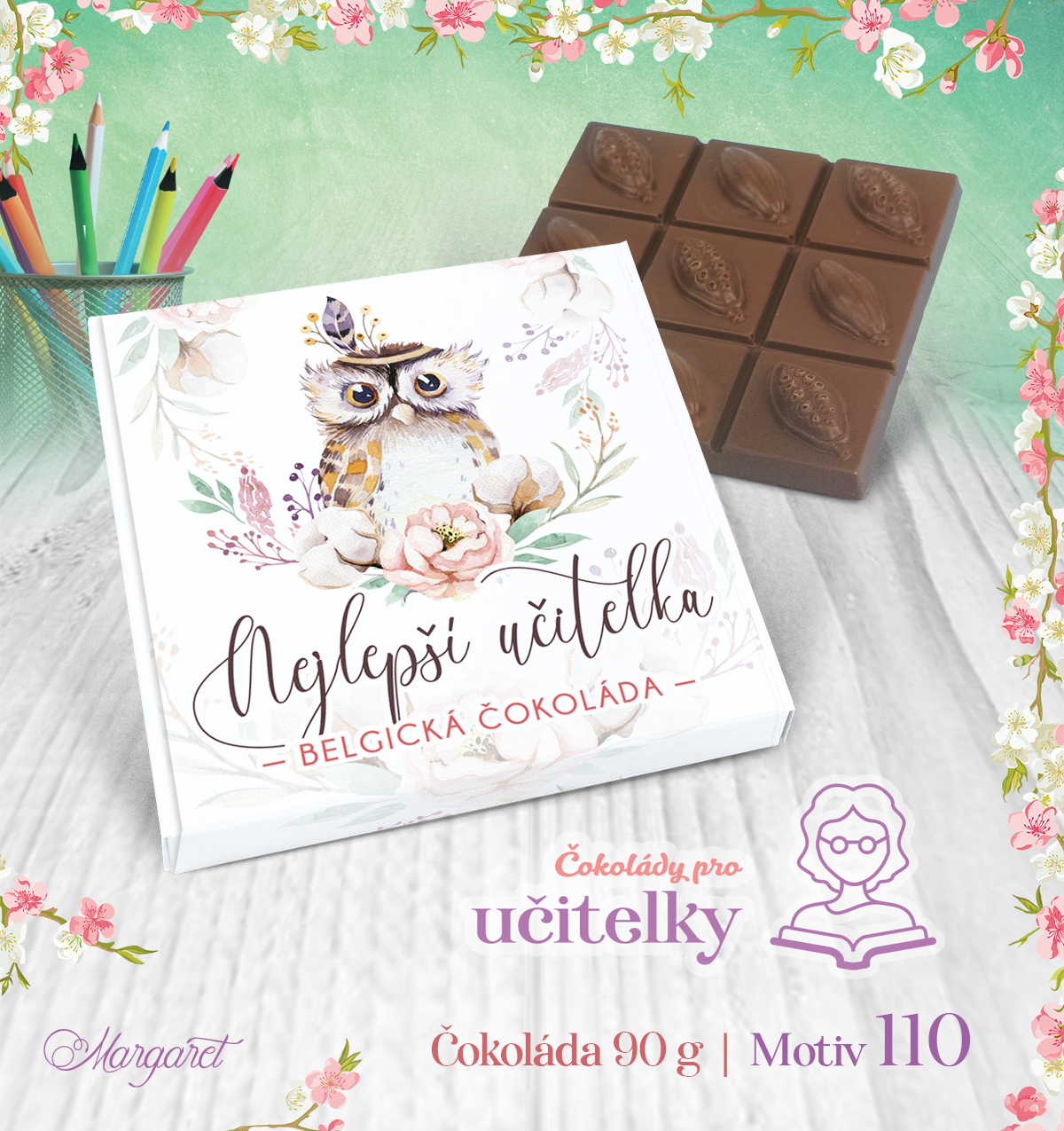 Belgická čokoláda 90 g | Motiv 110